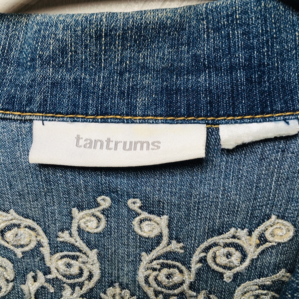Tantrums Embroidered Jean Jacket  - JK3 - Picture 3 of 4
